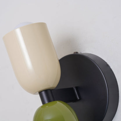 Vägglampa Modern Dubbel Glas Sconce Armatur