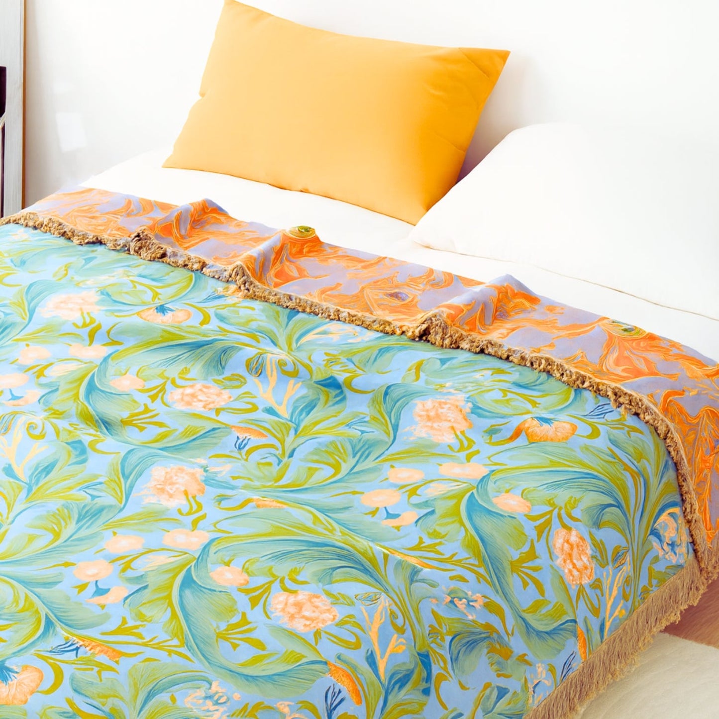 Vintage Floral Tapestry Kastpläd