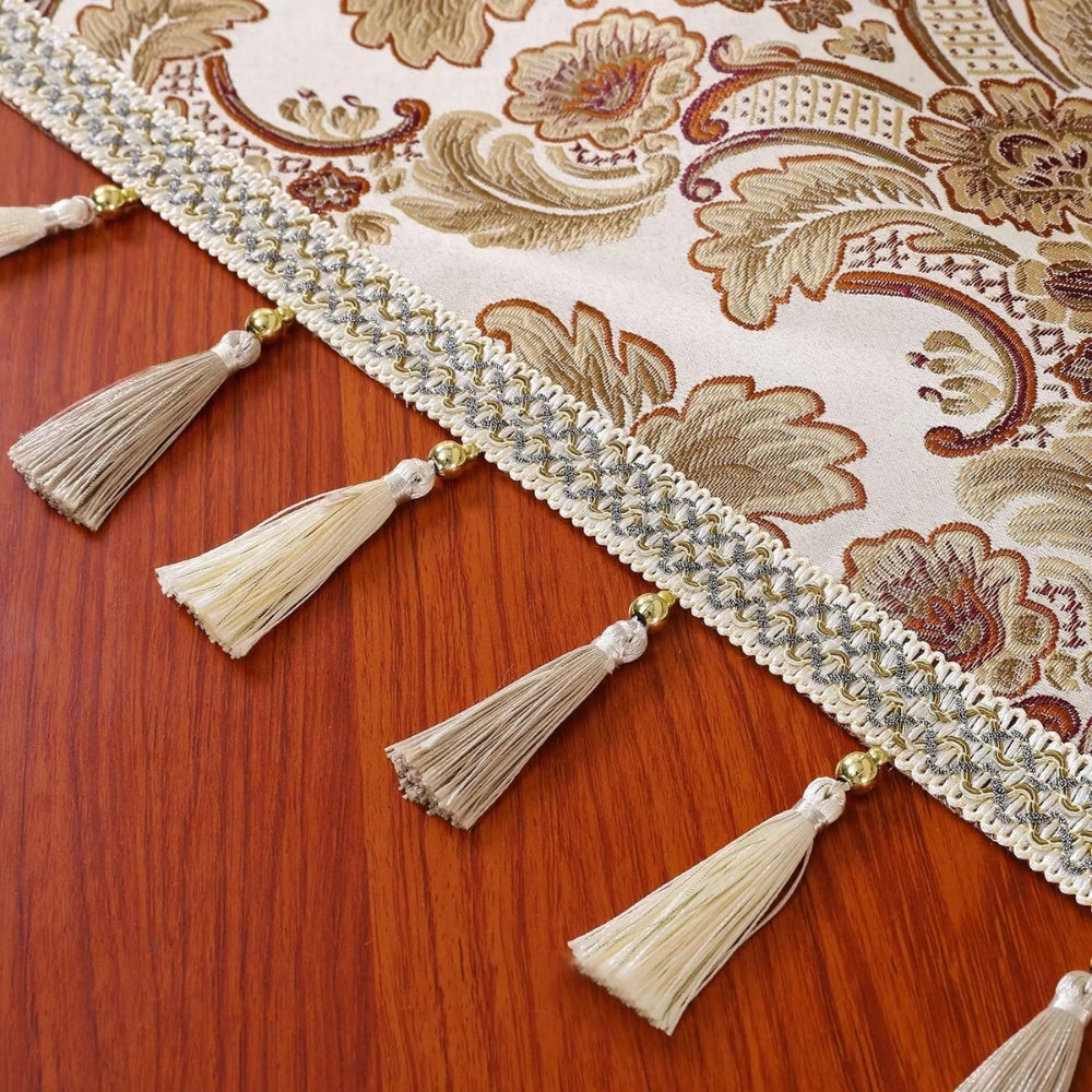 Vintessa Vintage Broderad Fringed Duk