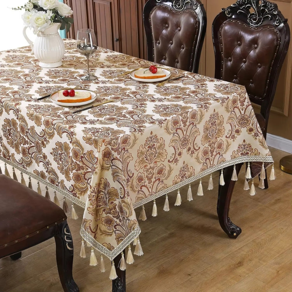 Vintessa Vintage Broderad Fringed Duk