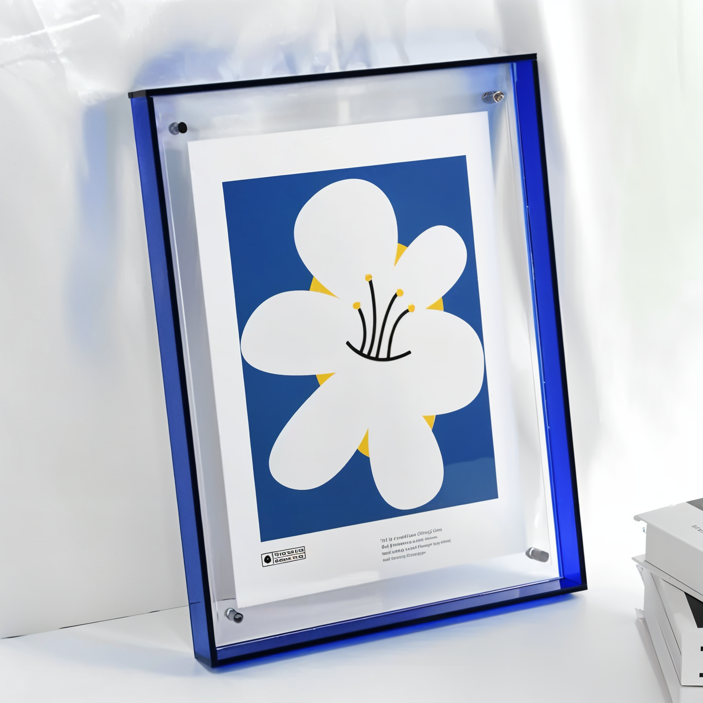 VividAcryl Neon-bilderamar - Luminösa akrylamarar i 80-talsstil för en livlig boendemiljö