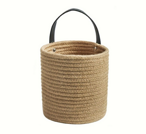 Vävd bomullsrep hängande korg | 2-pack