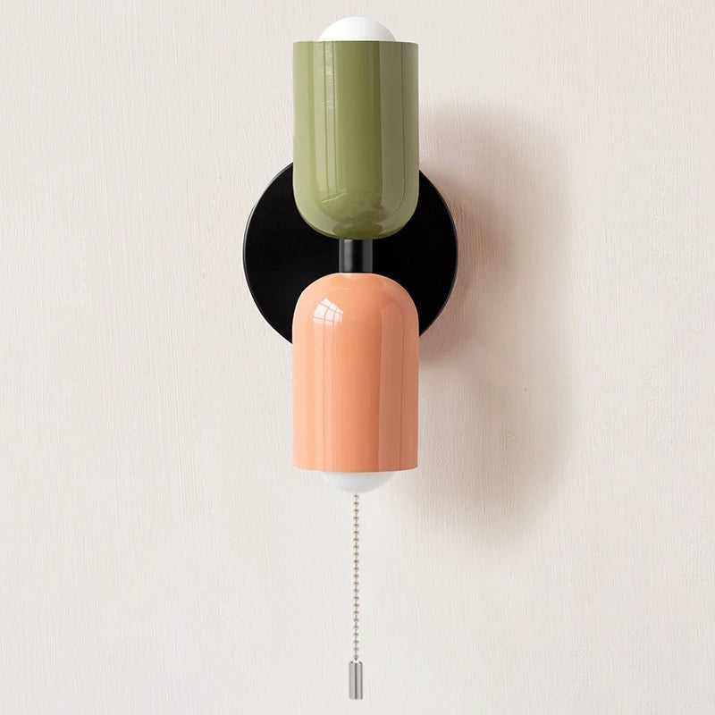 Vägglampa Modern Dubbel Glas Sconce Armatur