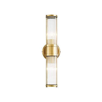 Vägglampa Guld Glas LED Inomhus Armatur