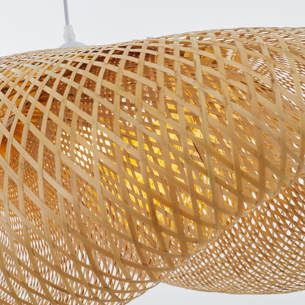ZenBamboo LED Hänglampa Bollar av Bambu för Sovrum