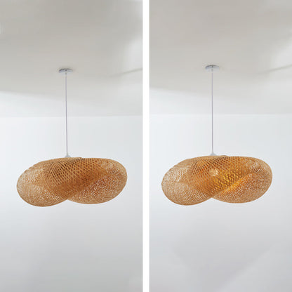 ZenBamboo LED Hänglampa Bollar av Bambu för Sovrum