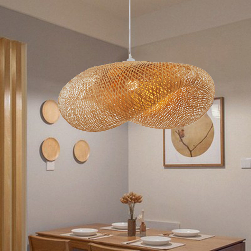 ZenBamboo LED Hänglampa Bollar av Bambu för Sovrum