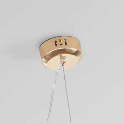 Levy Elegante LED Taklampor – Vit och Guld Metall för Vardagsrum och Matrum