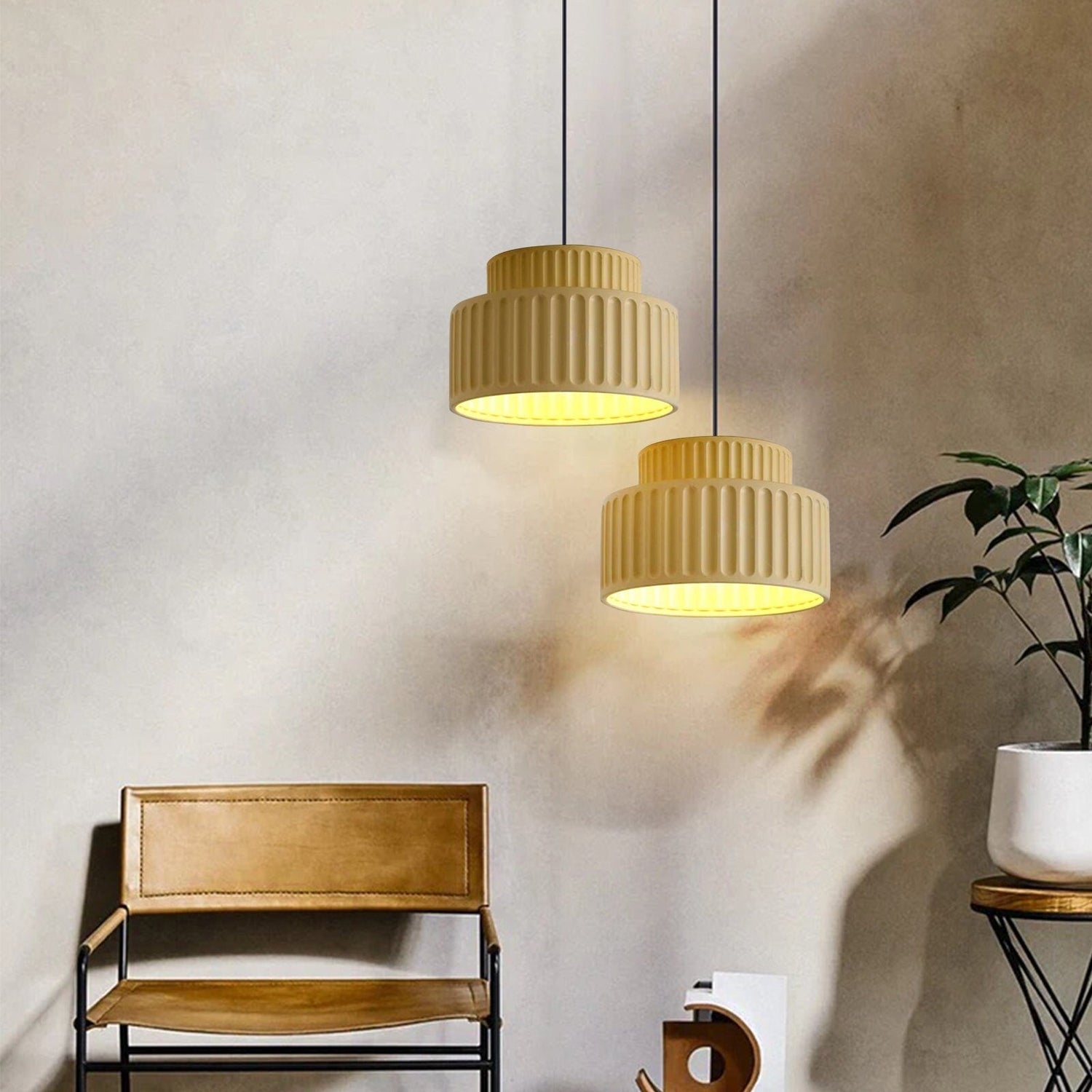 Bauhaus Enkel Modern Hartshänglampa