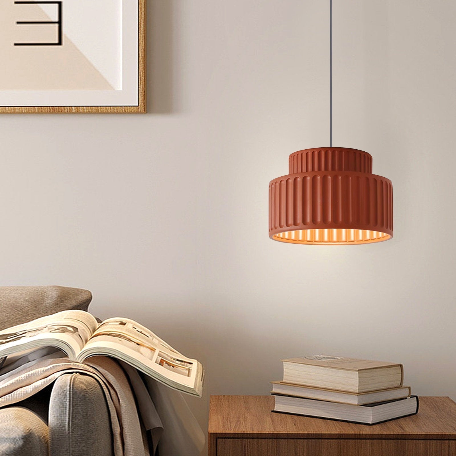 Bauhaus Enkel Modern Hartshänglampa
