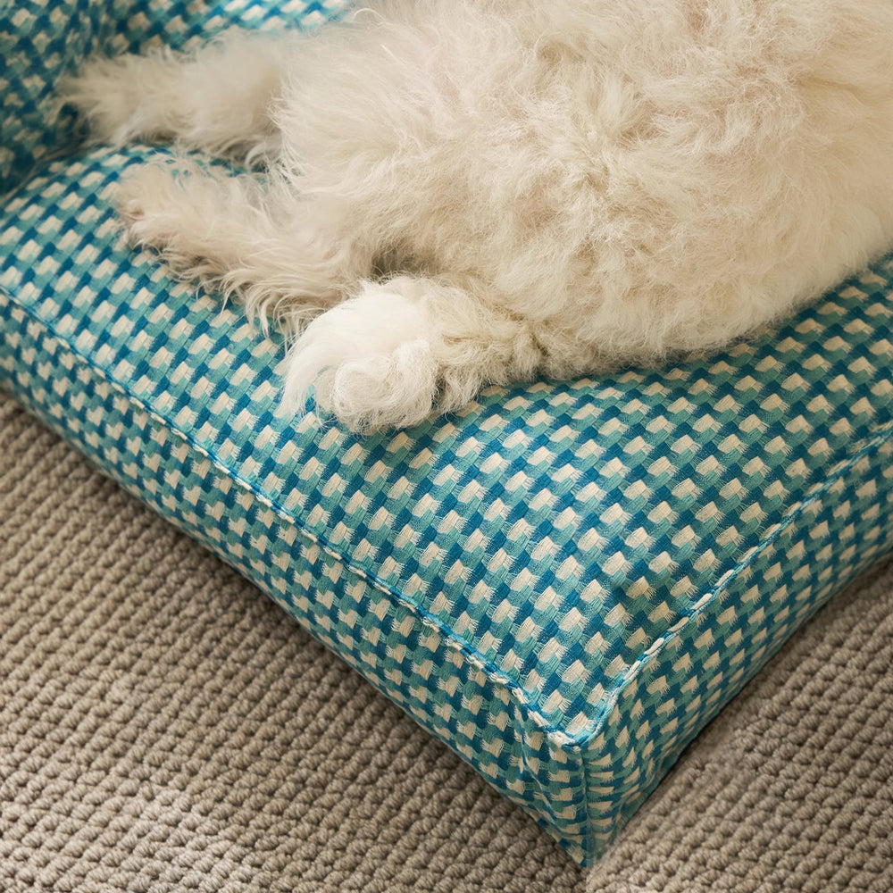 Vaffel Pluche Hundeseng Mjuk Stilig Ultra Mysig Tyg