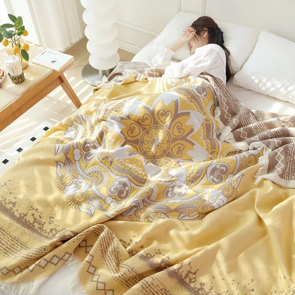 Wander Cotton Boho Mandala Filt