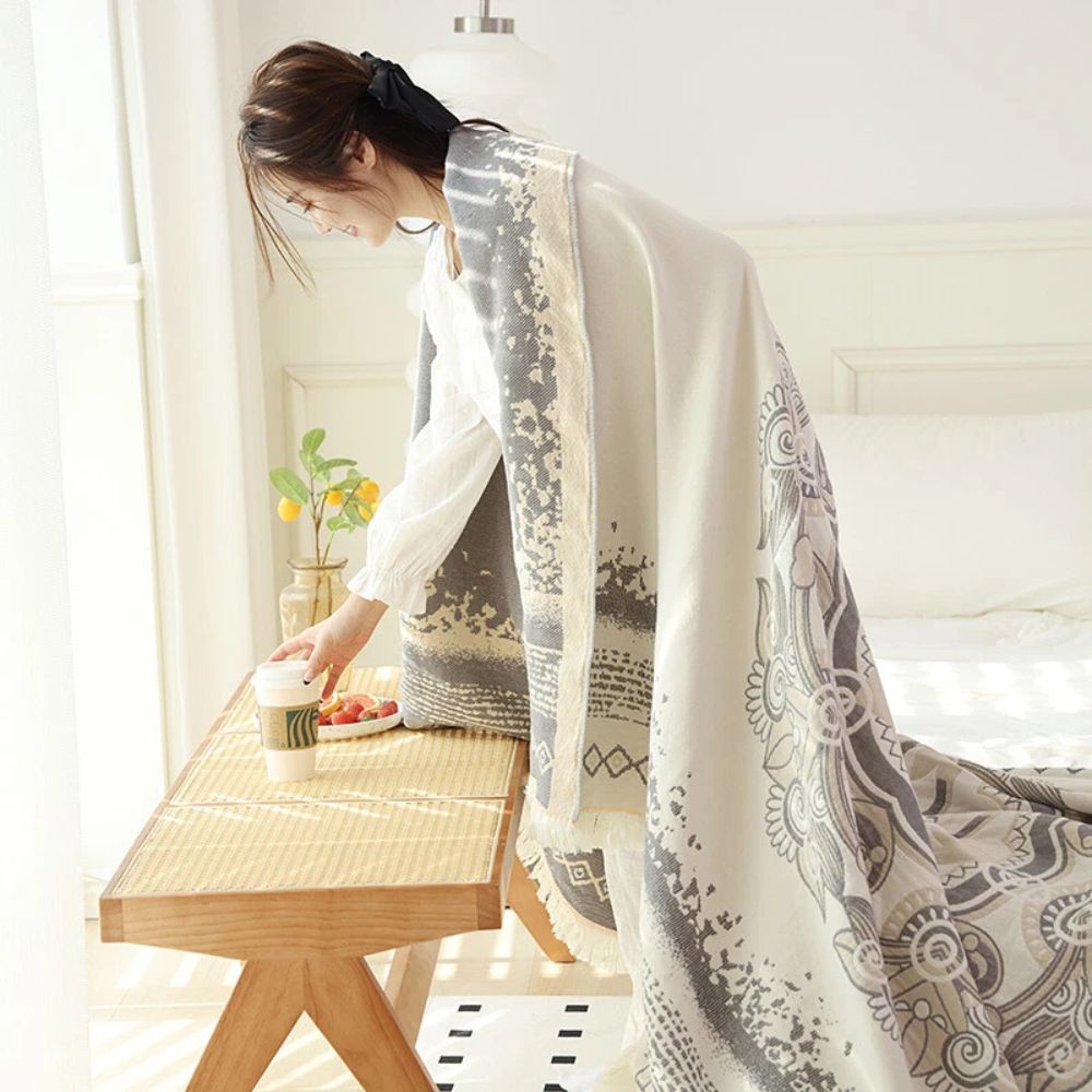 Wander Cotton Boho Mandala Filt