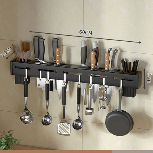 Carvallo - Väggmonterad stansfri knivhållare i rostfritt stål