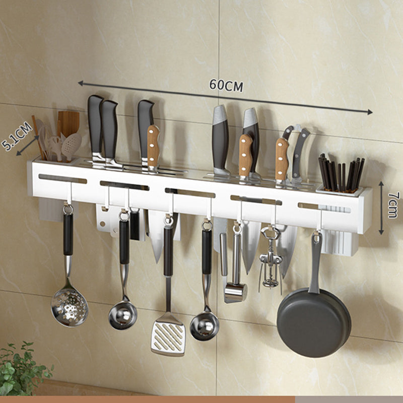 Carvallo - Väggmonterad stansfri knivhållare i rostfritt stål