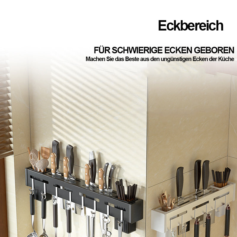 Carvallo - Väggmonterad stansfri knivhållare i rostfritt stål