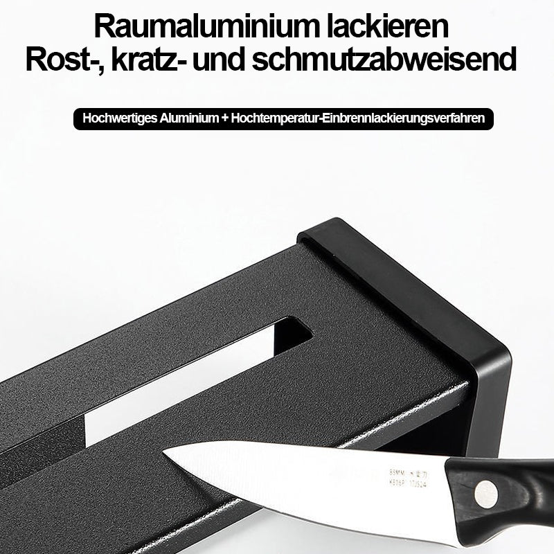 Carvallo - Väggmonterad stansfri knivhållare i rostfritt stål