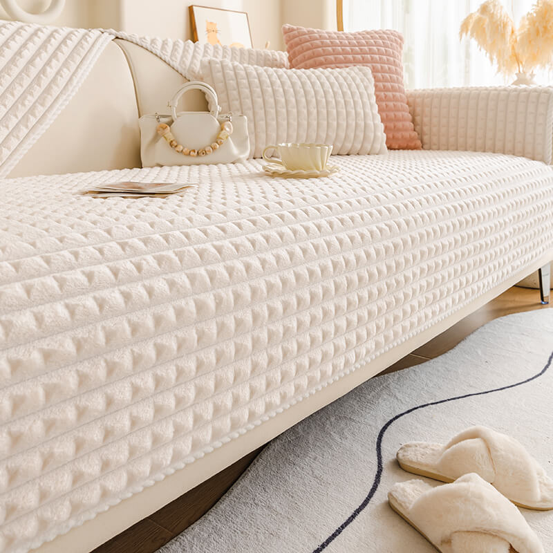 Varm Flanell Husdjursvänlig Soffskydd Sofföverdrag - Halkfritt