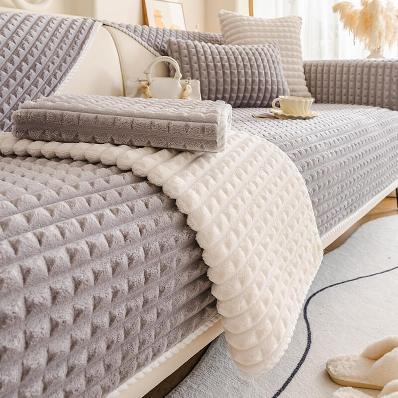 Varm Flanell Husdjursvänlig Soffskydd Sofföverdrag - Halkfritt