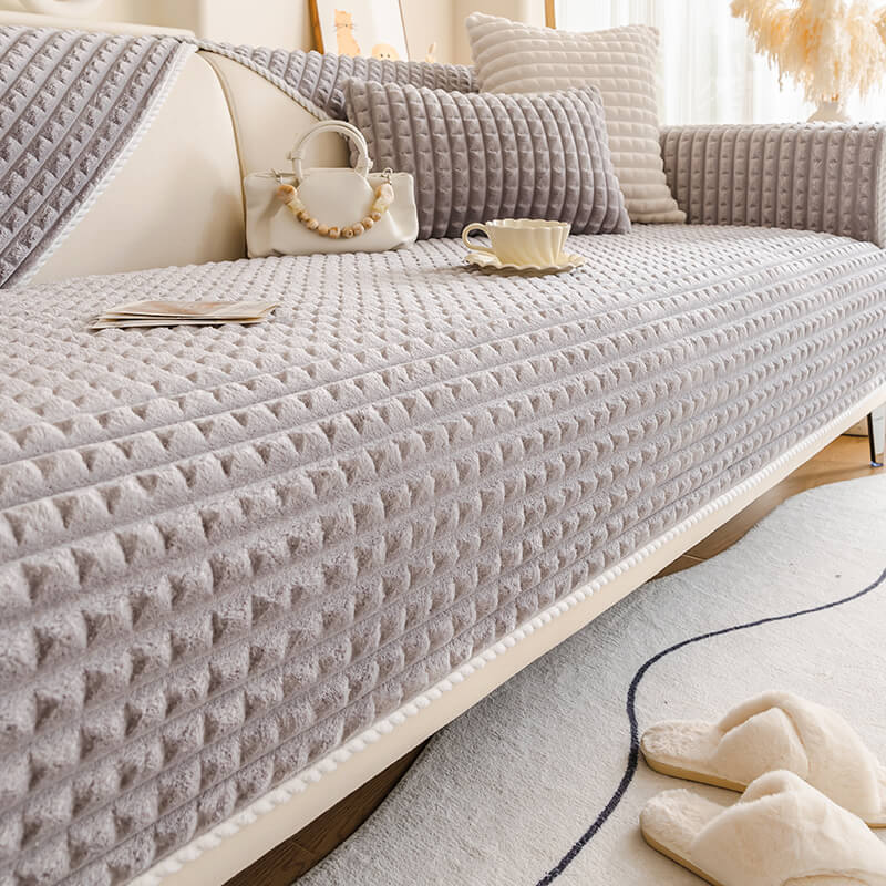 Varm Flanell Husdjursvänlig Soffskydd Sofföverdrag - Halkfritt