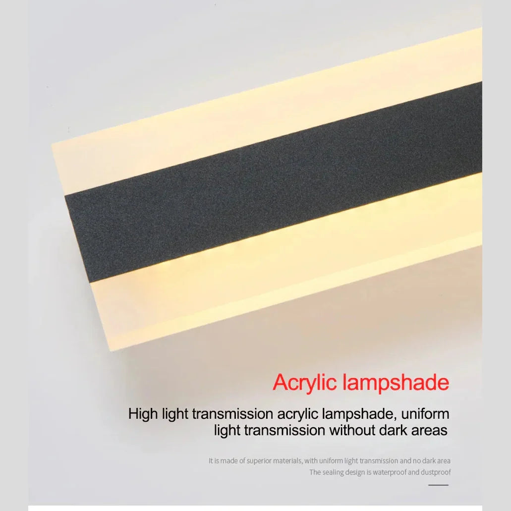 LumiGlow Utomhusvägglampa | Väderbeständig Modern Belysning för Trädgård