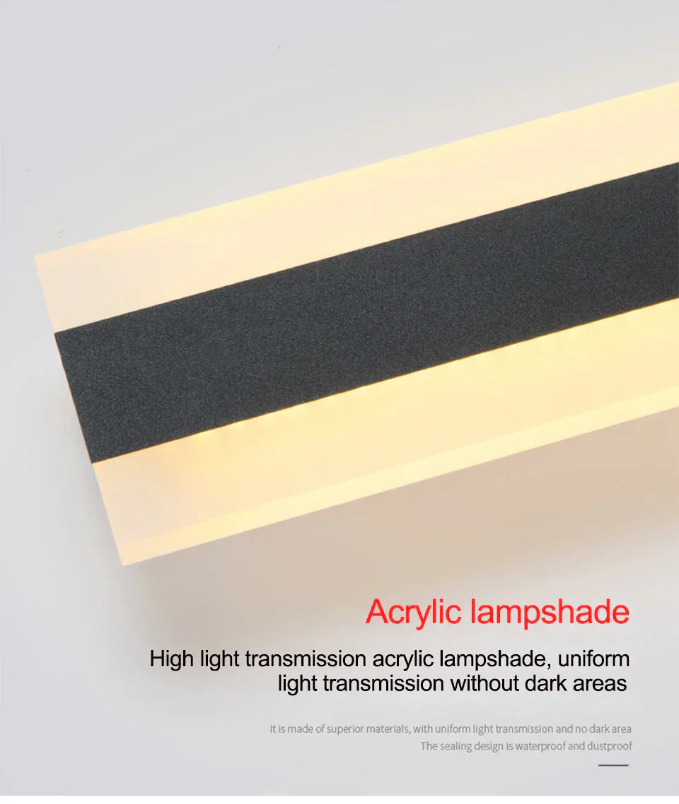 Utomhusvägglampa Modern Vattentät LED Lampa