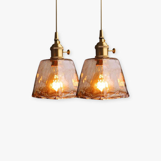 Eloise Vintage LED Taklampor i Guld Metall och Glas för Sovrum, Vardagsrum, Matrum