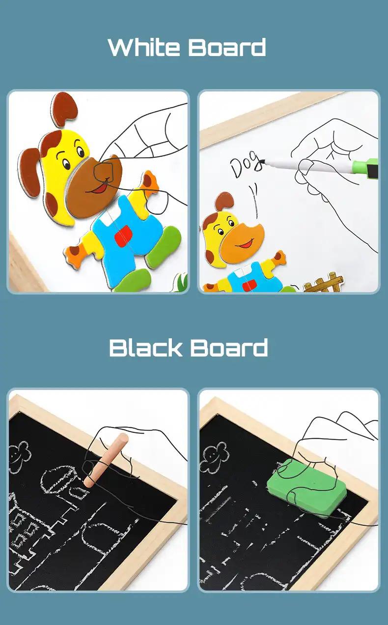 2-i-1 Montessori Magnetritande Tavla