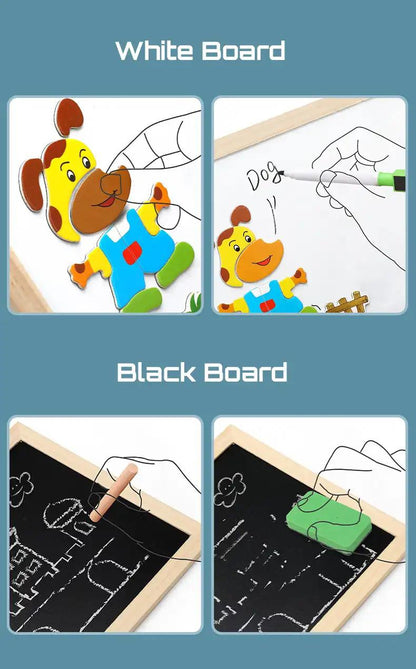 2-i-1 Montessori Magnetritande Tavla