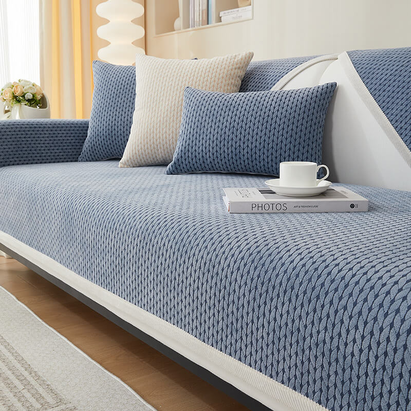 Veteöron Mönster Chenille Anti-Rip Sofföverdrag