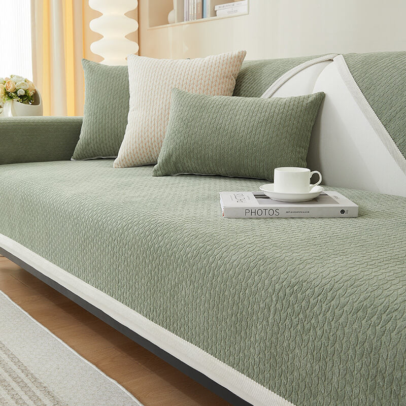 Veteöron Mönster Chenille Anti-Rip Sofföverdrag