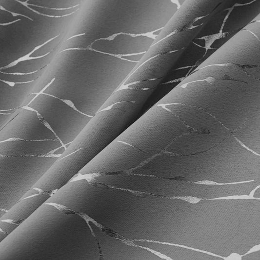 Viskande Skog Åder Svart Gardin