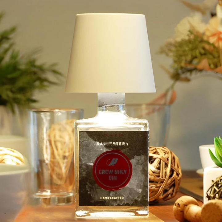 GlowBottle - LED Flee lamp med Dimbart Touchkontroll, Trådlös och Uppladdningsbar