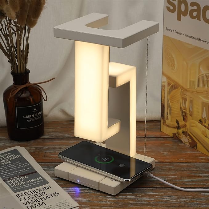 LED Skrivbordslampa Trådlös Laddning Modern