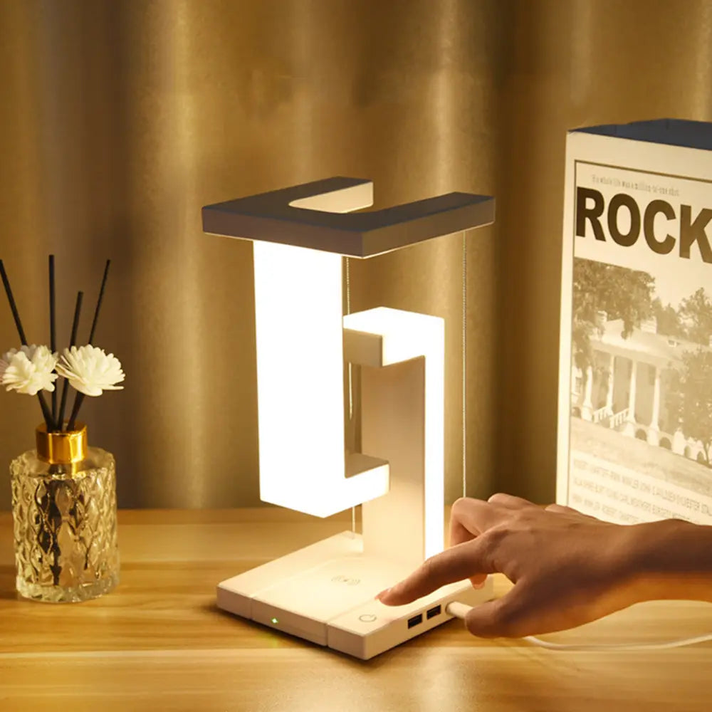 LED Skrivbordslampa Trådlös Laddning Modern