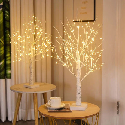 LED Bordsplacering Björk Dekorativt Träd Ljus