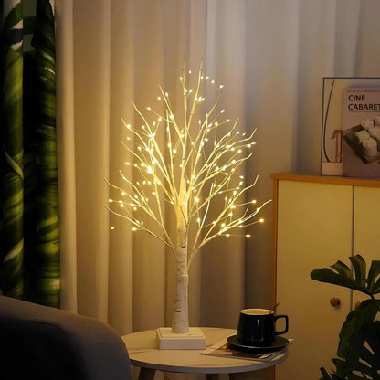 LED Bordsplacering Björk Dekorativt Träd Ljus