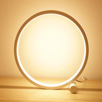 LED Bordslampa Ring Dimbar Sänglampa