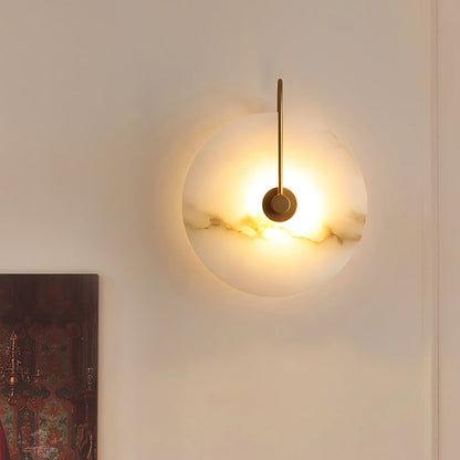 Lugnande LED Vägglampa i Alabaster