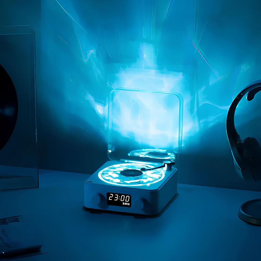 LED Bordslampa Retro Vinyl Stämningsljus
