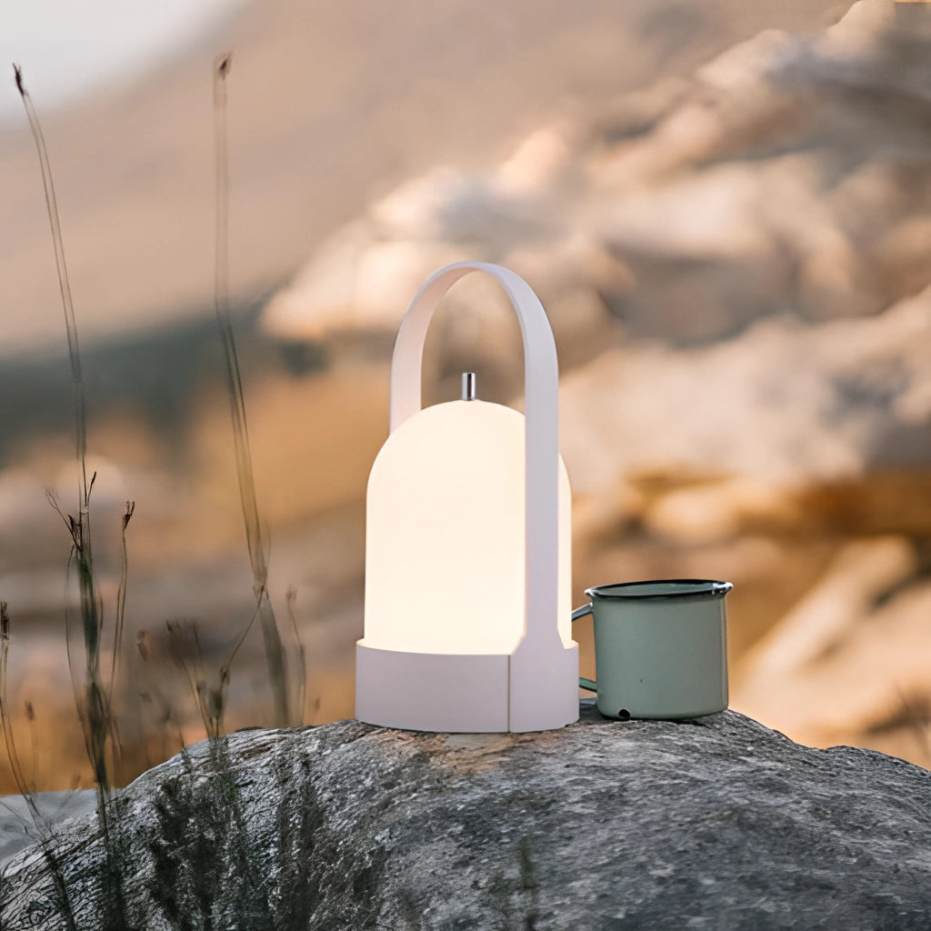 Uppladdningsbar bordslampa med touch-dimning - 3000K LED-ljus, 4 ljusstyrkenivåer, 4000mAh batteri