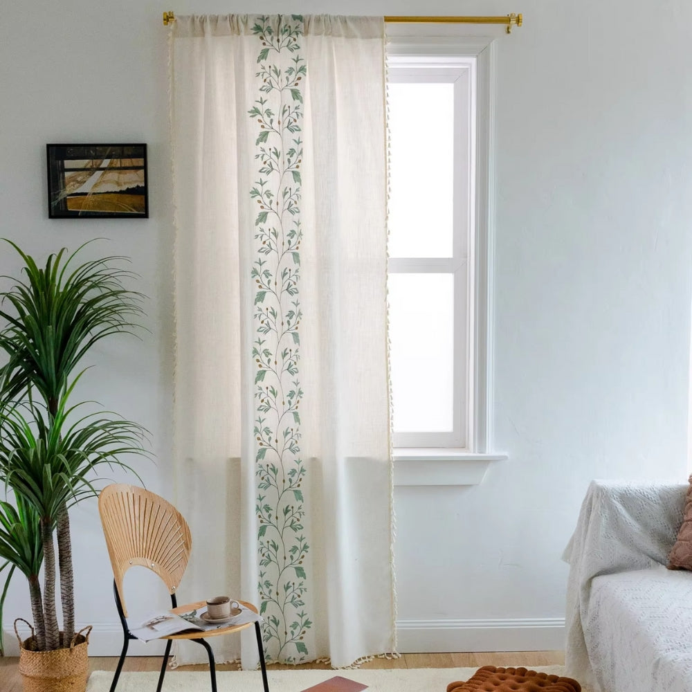 Willow Floral Elegance Fringed Gardin