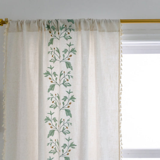 Willow Floral Elegance Fringed Gardin