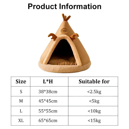 FluffyHaven Hus - Mysig tältliknande husdjurshus