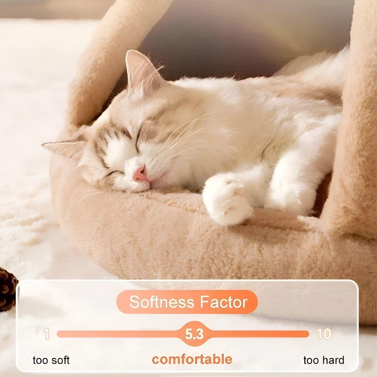 FluffyHaven Hus - Mysig tältliknande husdjurshus