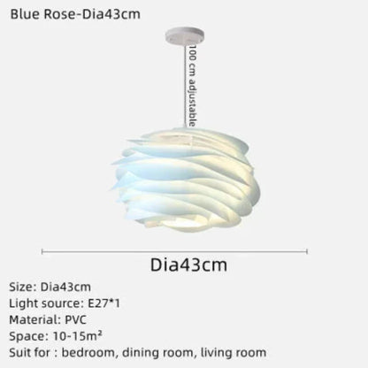 GlasBloem - Rosengran Plafondbelysning