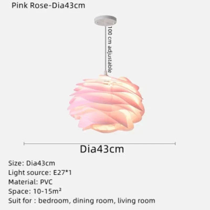 GlasBloem - Rosengran Plafondbelysning