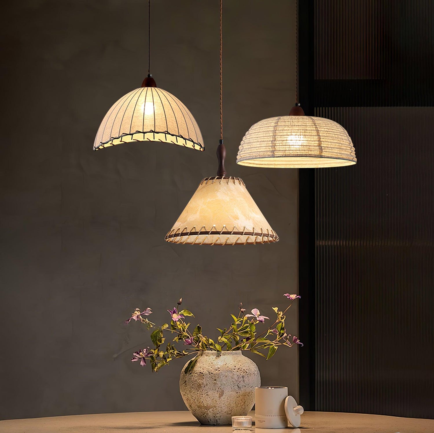 Ekluster – Elegant Trä Taklampa