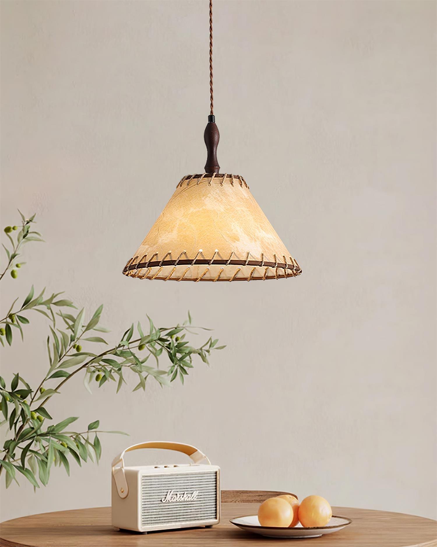 Ekluster – Elegant Trä Taklampa