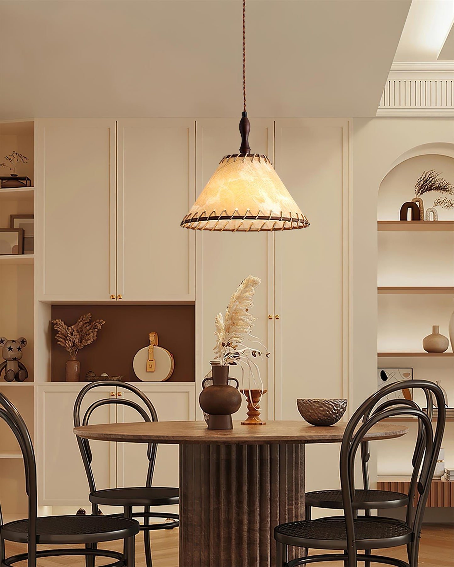 Ekluster – Elegant Trä Taklampa